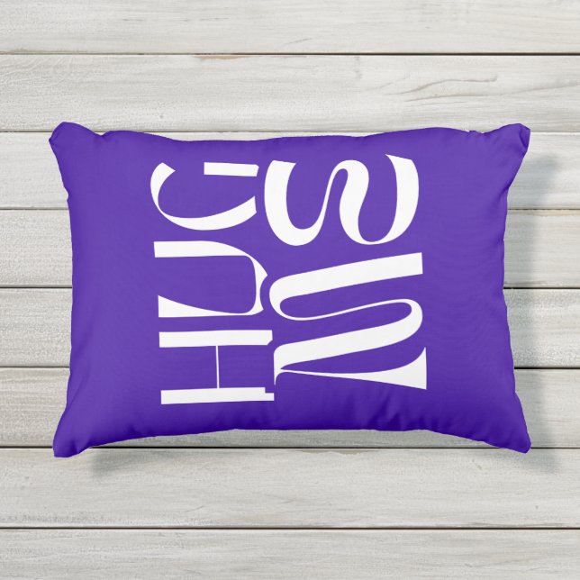 Accent Coussin HUG ME Purple & blanc (Devant)