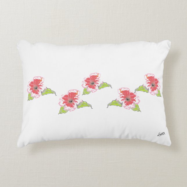 Accent Coussins : Fleurs Exotiques (Devant)