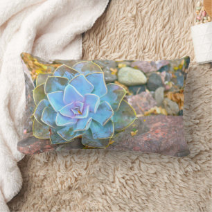ACCENT LUMBAR THROW PILLOW, "CACTUS ROSE" PILLOW