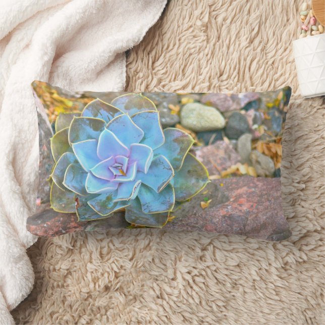 ACCENT LUMBAR THROW PILLOW, "CACTUS ROSE" PILLOW (Blanket)