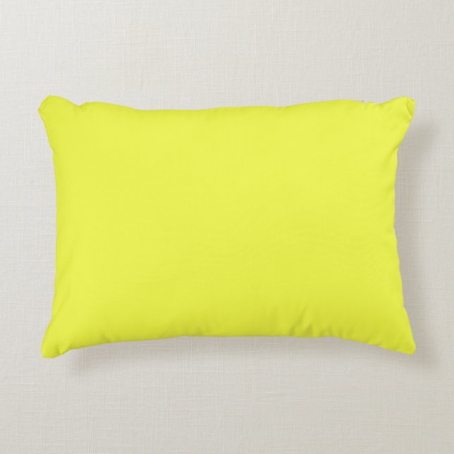 Accent Pillow 16" x 12", Neon Yellow (Front)