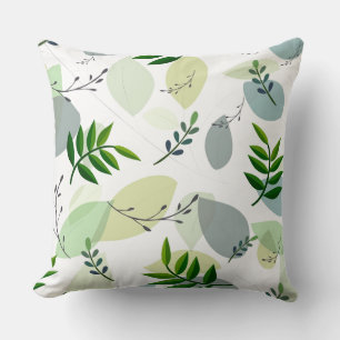 Accent Pillow-Botanical Print Throw Pillow
