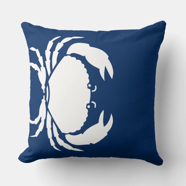 Accent Pillow-Crab Throw Pillow (Front)
