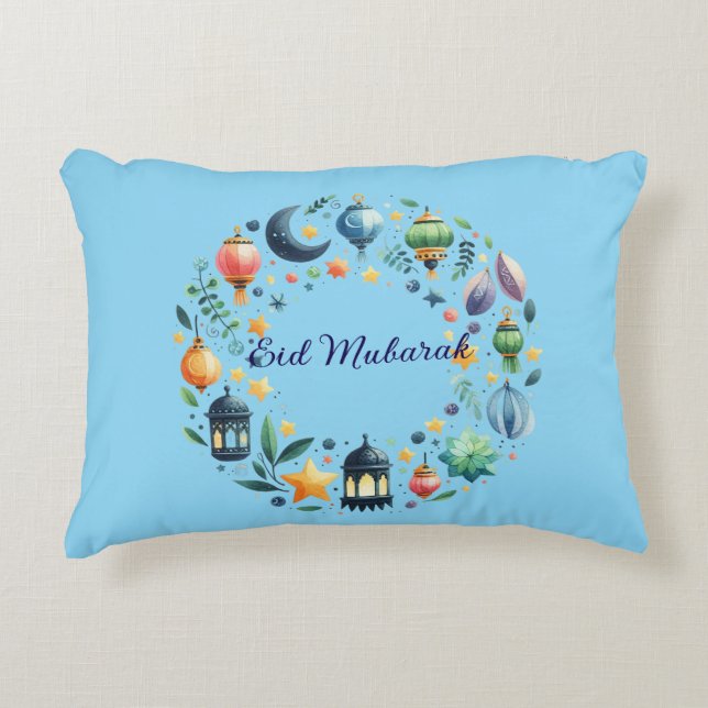 Accent Pillow-Eid Mubarak  Accent Pillow (Front)