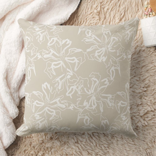 Accent Pillow Floral Print (Blanket)