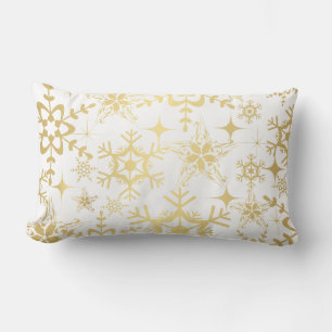 Accent Pillow-Holiday Snowflakes Lumbar Pillow