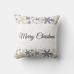 Accent Pillow-Holiday Snowflakes Throw Pillow