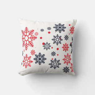 Accent Pillow-Holiday Snowflakes Throw Pillow