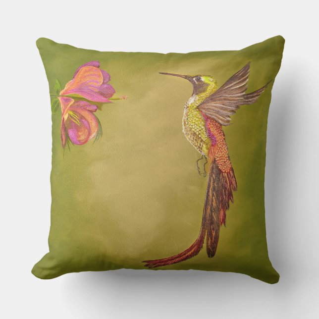 Accent Pillow Hummingbird (Front)