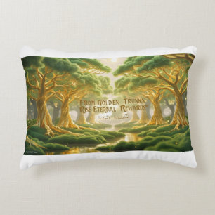 Accent Pillow-Islamic Paradise Tree Accent Pillow
