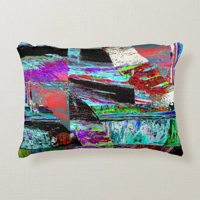 Accent Pillow – Neon Pulse (Front)