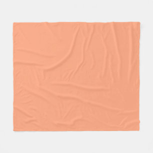 Accent Salmon Pink Colour Customizable Fleece Blanket