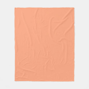 Accent Salmon Pink Colour Customizable Fleece Blanket