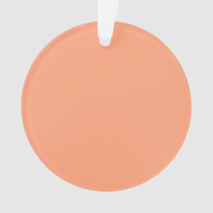 Accent Salmon Pink Colour Customizable Ornament