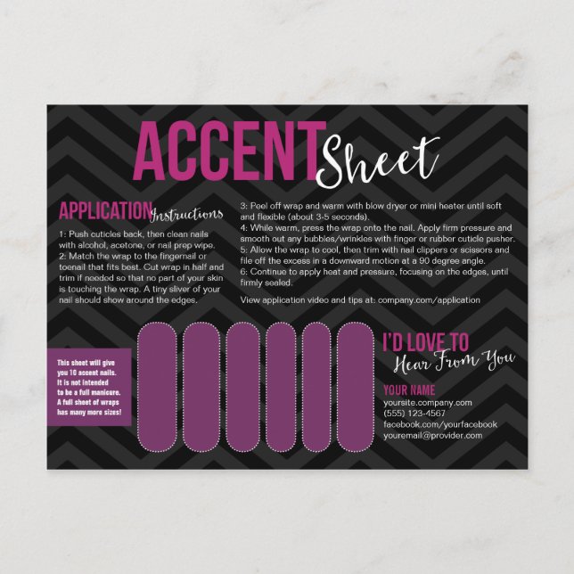 Accent Sheet Postcards (Front)