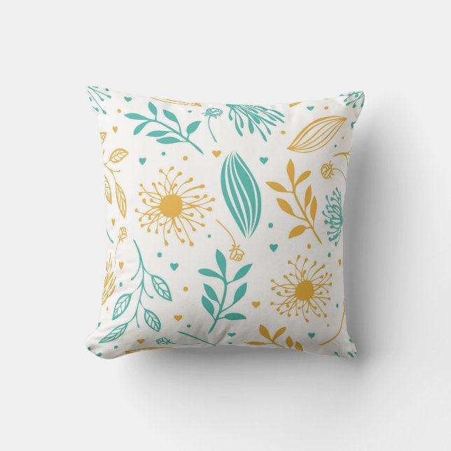 Accent Throw Pillow-Natures Floral Pillow (Front)