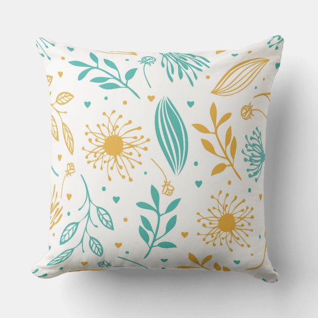 Accent Throw Pillow-Natures Floral Pillow (Front)