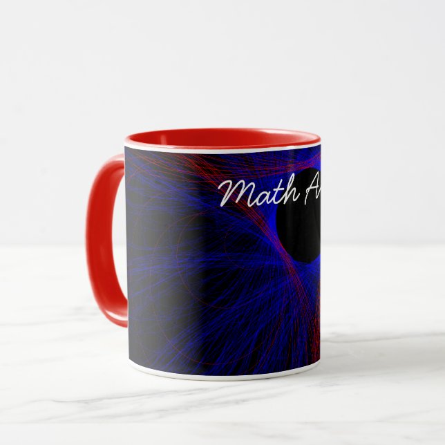 Accented Triangle Geometric Coffee Mug (Front Left)