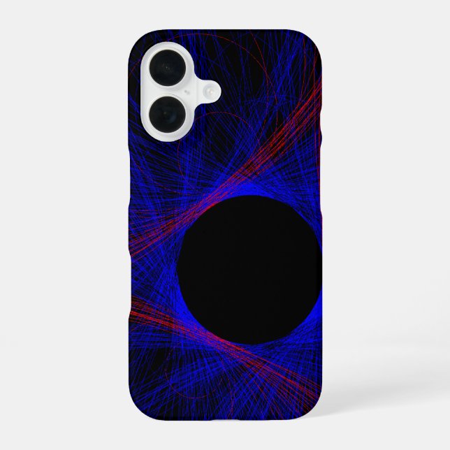Accented Triangle Geometric iPhone 16 Case (Back)