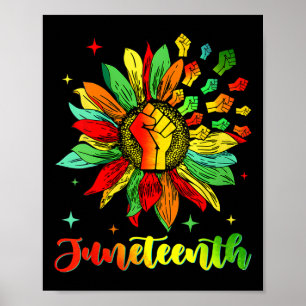 Accentors Sunflower African American Black Pride Poster