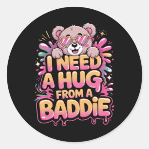 Accept Inspirational Mental Health Awareness Vibe Classic Round Sticker