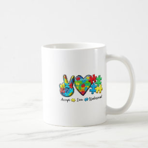 Accept Love Understand Autism Awareness Men Women Coffee Mug