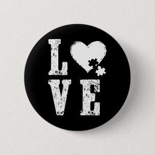 Accept Love Understand Autism Support Funny Autism 2 Inch Round Button