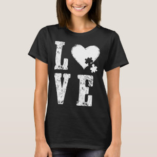 Accept Love Understand Autism Support Funny Autism T-Shirt