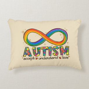 Accept Love Understand - Infinity Autism Awareness Accent Pillow