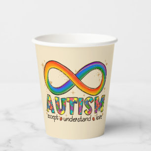 Accept Love Understand - Infinity Autism Awareness Paper Cups