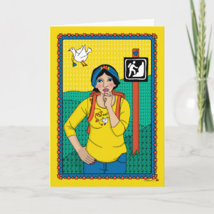 Accept The Challenge B_Greeting Card