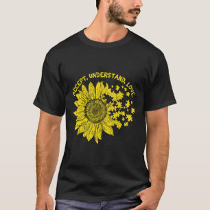 Accept Understand Autistic Kids Support Autism Awa T-Shirt