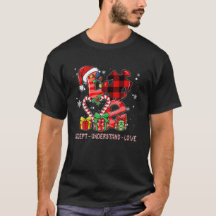 Accept Understand Love Autism Awareness Puzzle Chr T-Shirt