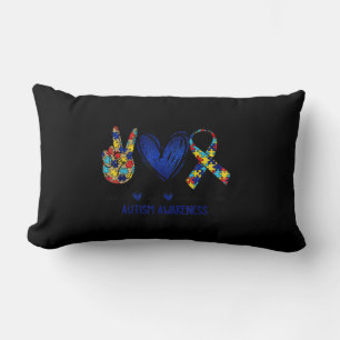 Accept Understand Love Autism Awareness T-Shirt Au Lumbar Pillow