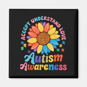 Accept Understand Love Funny Neurodiversity April Magnet
