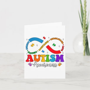 Accept Understand Love Heart Infinity Autism Aware Card