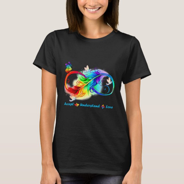 Accept Understand Love Infinity Butterfly  T-Shirt (Front)