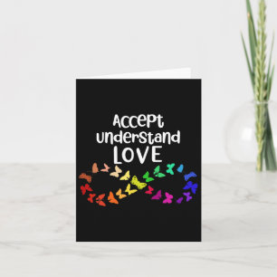 Accept Understand Love Neurodiversity Infinity Aut Card