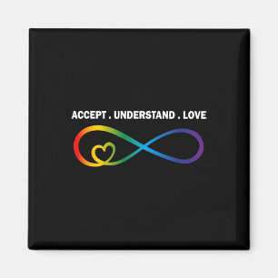 Accept Understand Love Neurodiversity Infinity Aut Magnet