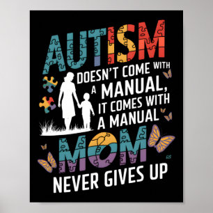 Accept Understand Love Sunflower Autism Awareness  Poster