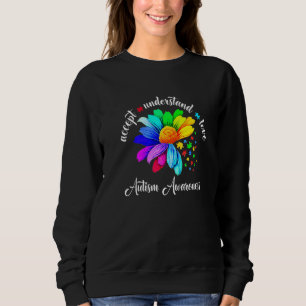 Accept Understand Love Sunflower Autism Awareness Sweatshirt