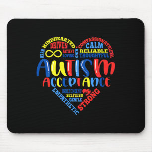 Acceptance Autism Awareness Month Support Puzzle P Mouse Pad