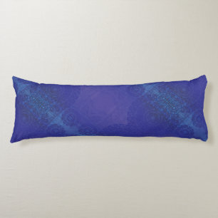 Acceptance   Blue Indigo Violet Boho Medallions Body Pillow