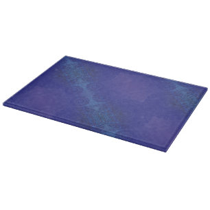 Acceptance   Blue Indigo Violet Boho Medallions Cutting Board