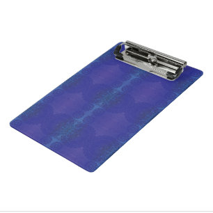Acceptance   Blue Indigo Violet Boho Medallions Mini Clipboard