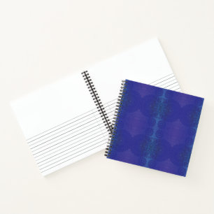 Acceptance   Blue Indigo Violet Boho Medallions Notebook