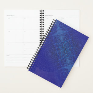 Acceptance Blue Indigo Violet Boho Medallions Planner