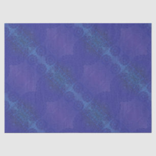 Acceptance   Blue Indigo Violet Boho Medallions Tissue Paper