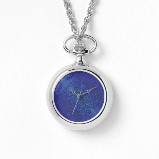 Acceptance | Blue Indigo Violet Boho Medallions Watch (Front)