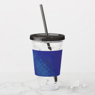 Acceptance   Blue Indigo Violet Shibori Pattern Acrylic Tumbler